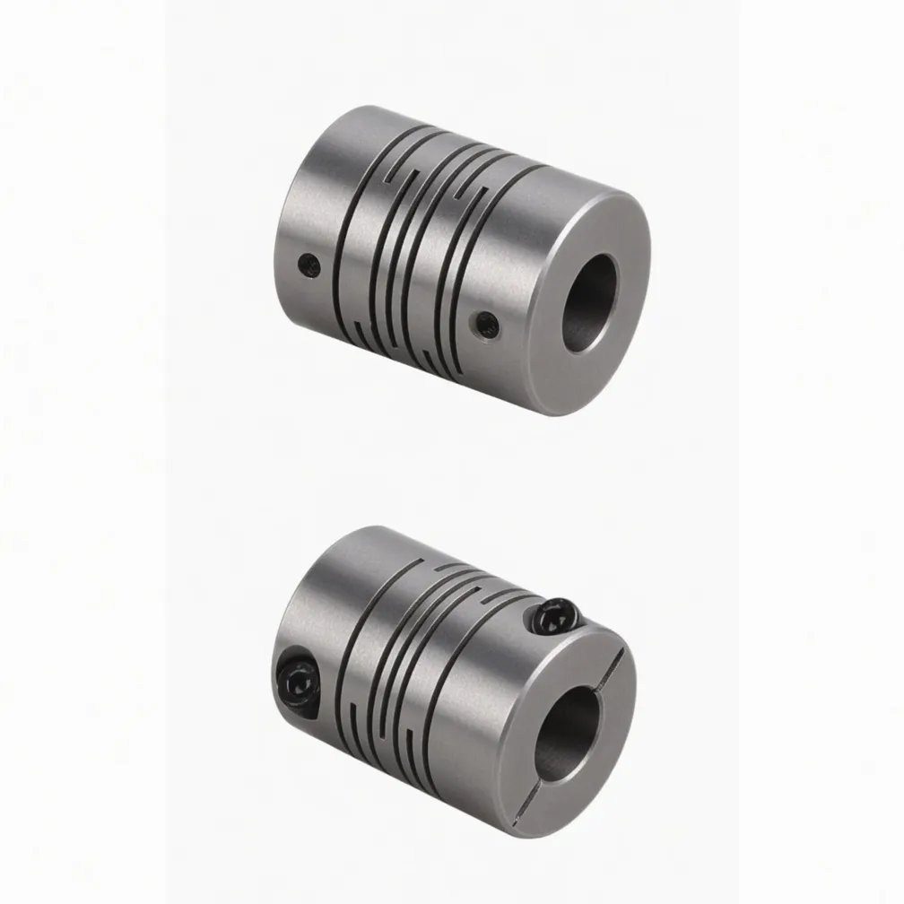 Flexible beam coupling single body helical cut aluminium servo coupling Sydney NSW