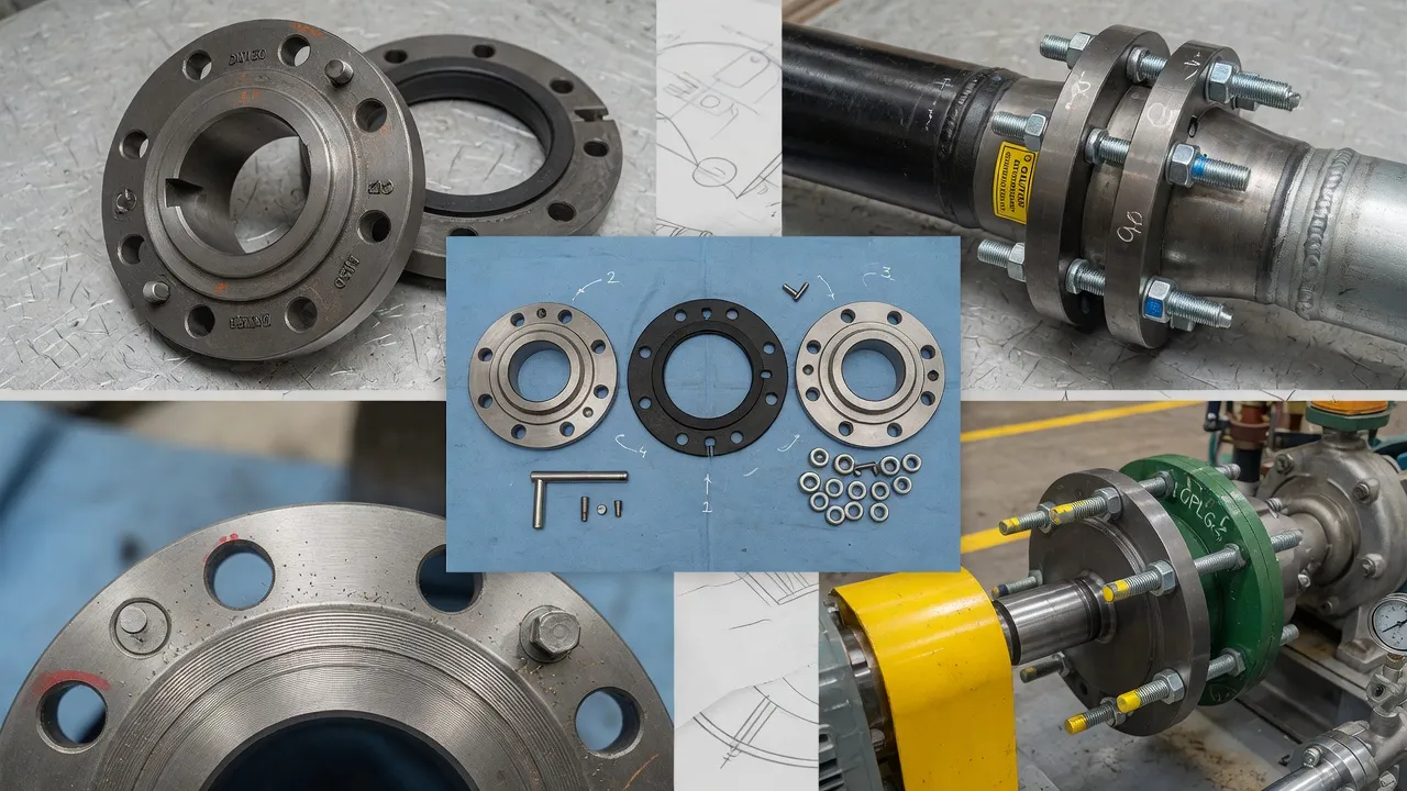 Flexible flange coupling 125mm PCD elastomeric element